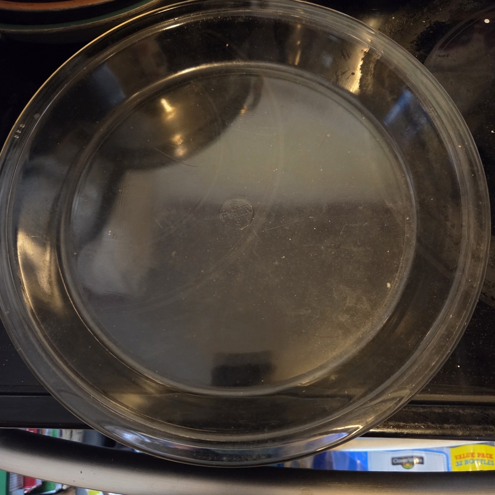 pyrex$symbol. Vintage 211 12 Inch. Pie Plate. Baking Antique Primtive